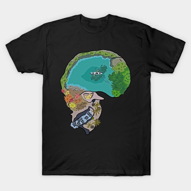 Skull Lake T-Shirt by zody